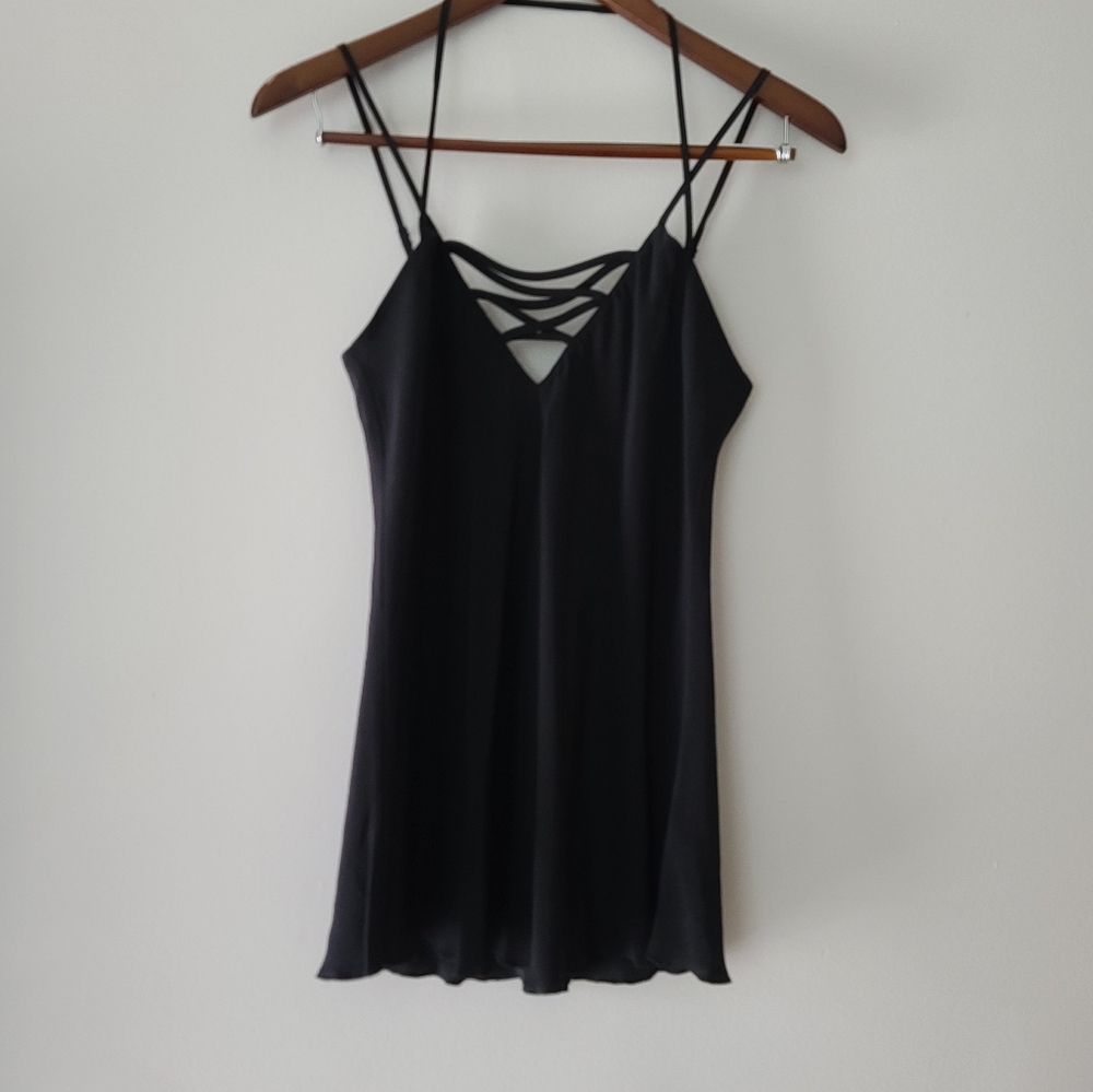 Gold hawk black tank top